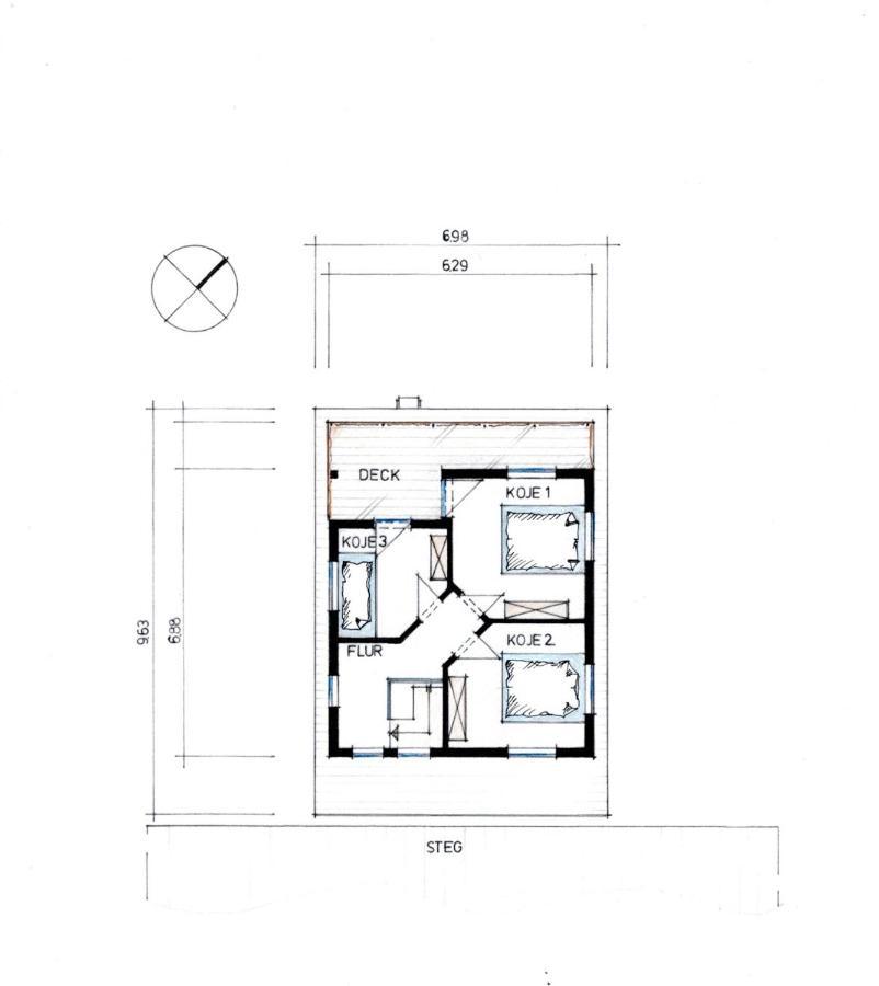 Hotel 4 Sterne Dtv Floating House Kröslin Exteriér fotografie